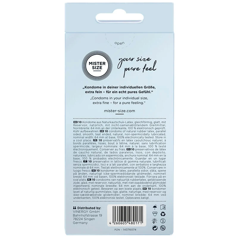 Preservativi XXL Mister size 64 Ultra sottili 10 pezzi - immagine 2
