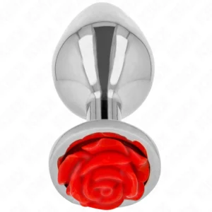 Plug anale Rosa argento Ø 2,8 cm