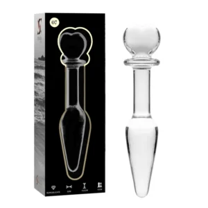 Plug Anale Heart in vetro Borosilicato 13.5 cm